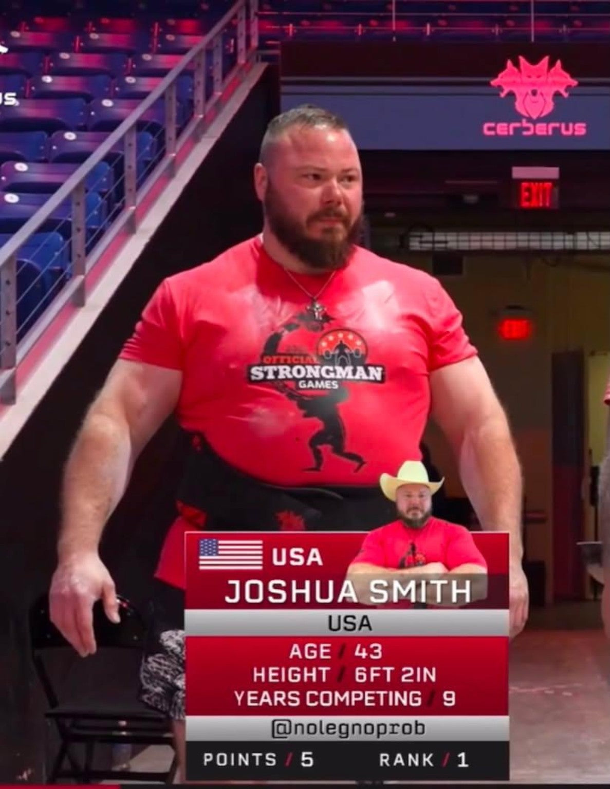 Joshua Smith at the Official Strongman Games