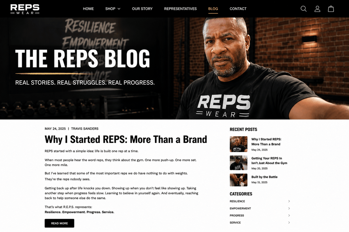 Why I Started REPS: More Than a Brand - R.E.P.S. Apparel by Travis Sanders