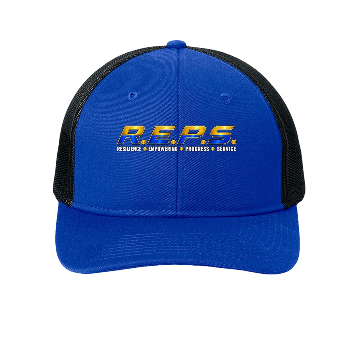 R.E.P.S. True Royal & Black Trucker Cap - R.E.P.S. Apparel by Travis Sanders