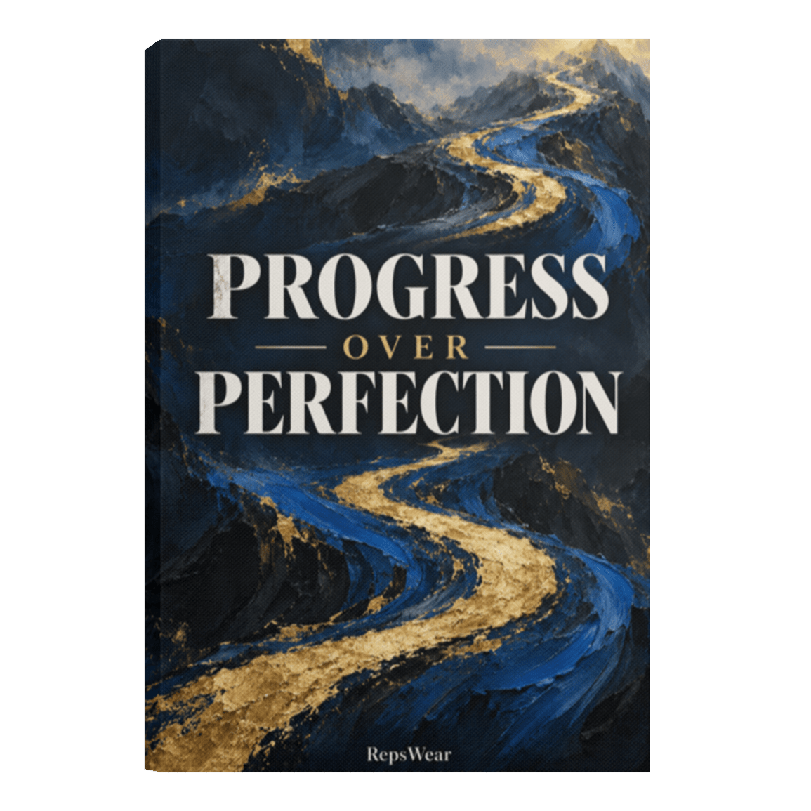 Progress Over Perfection Canvas Wall Art - R.E.P.S. Apparel by Travis Sanders