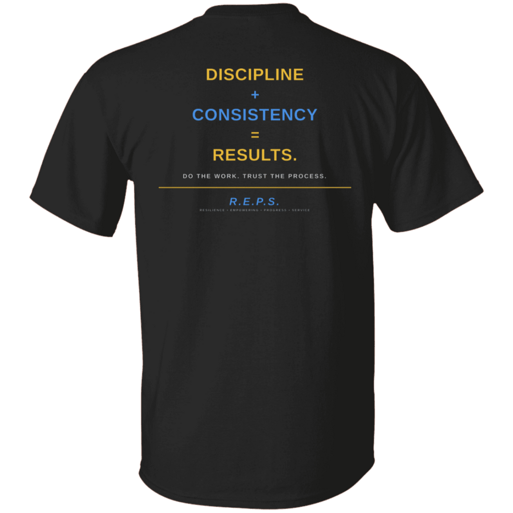 R.E.P.S. Discipline + Consistency Tee - R.E.P.S. Apparel by Travis Sanders