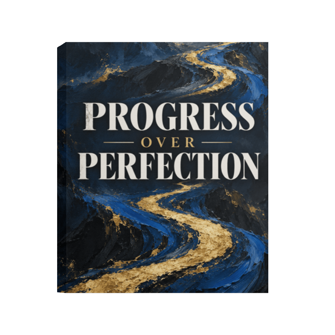 Progress Over Perfection Canvas Wall Art - R.E.P.S. Apparel by Travis Sanders