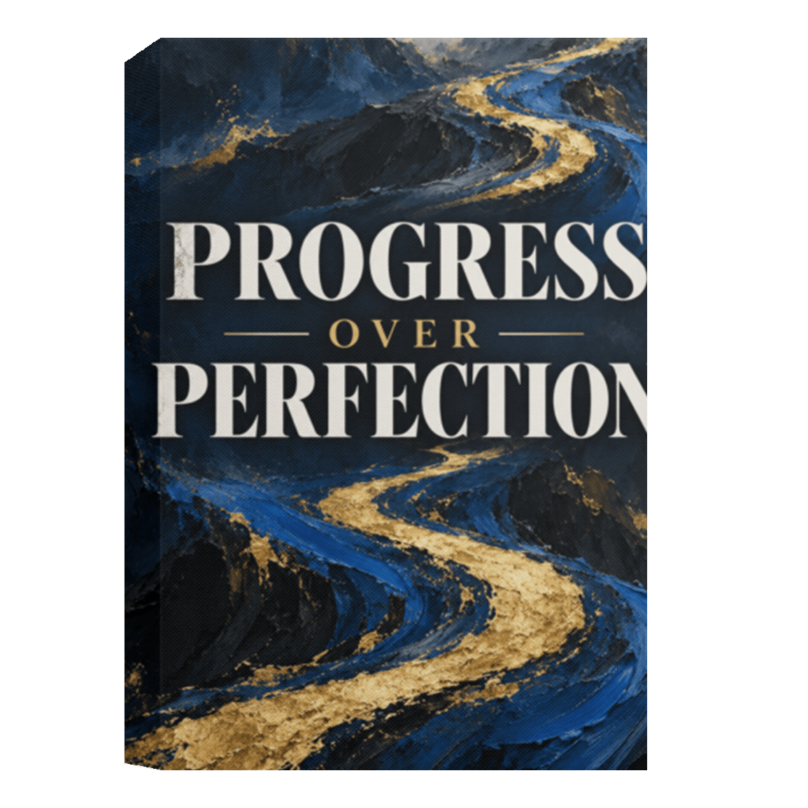 Progress Over Perfection Canvas Wall Art - R.E.P.S. Apparel by Travis Sanders