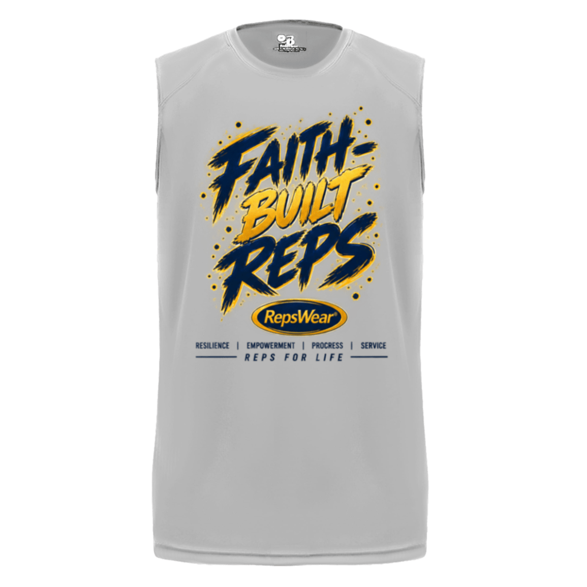 Faith-Built Reps Sleeveless Performance Tee - R.E.P.S. Apparel by Travis Sanders