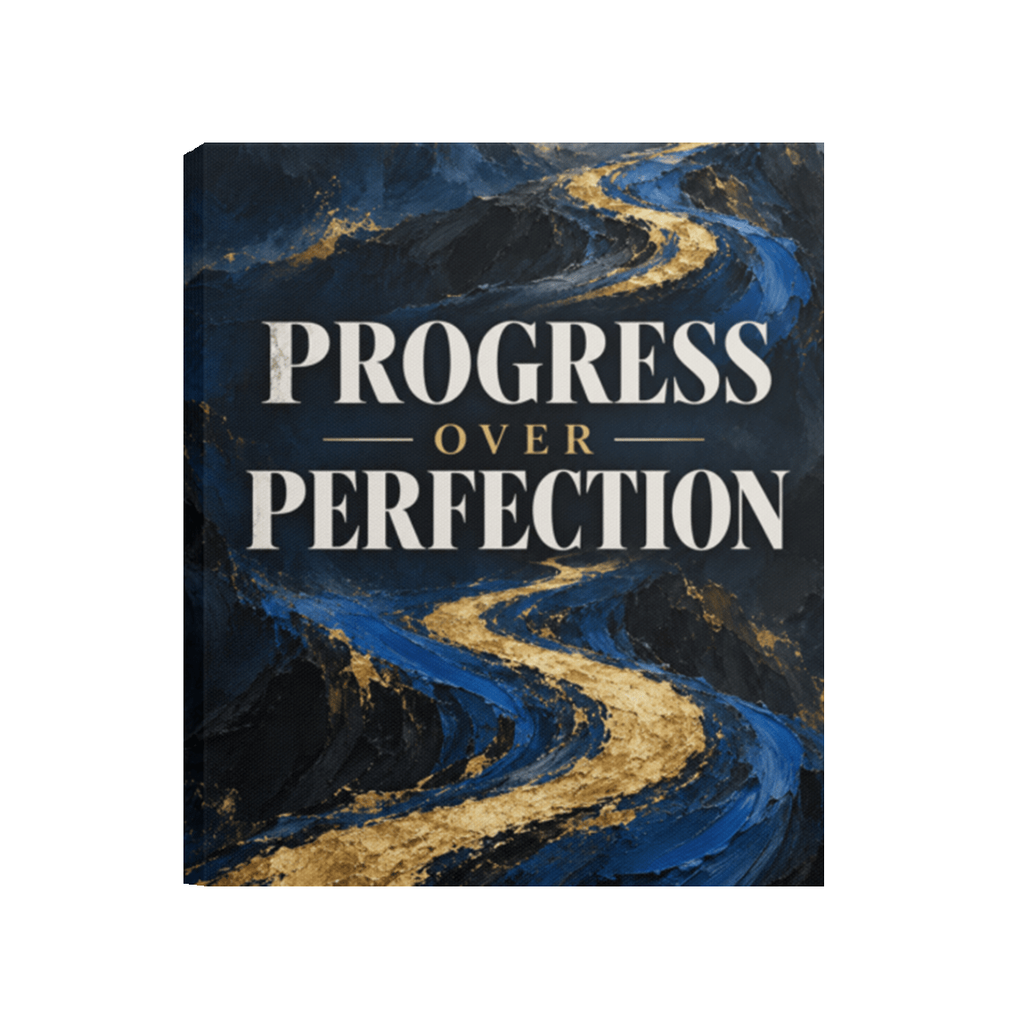 Progress Over Perfection Canvas Wall Art - R.E.P.S. Apparel by Travis Sanders