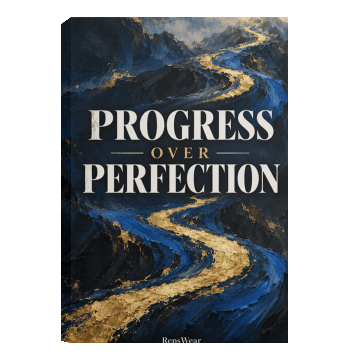 Progress Over Perfection Canvas Wall Art - R.E.P.S. Apparel by Travis Sanders