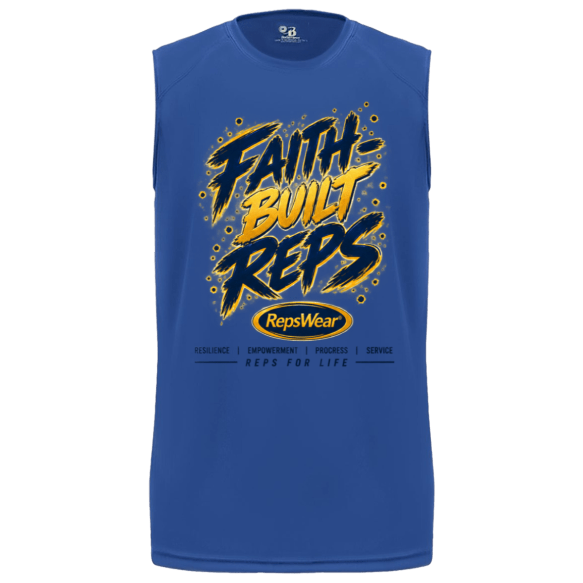 Faith-Built Reps Sleeveless Performance Tee - R.E.P.S. Apparel by Travis Sanders