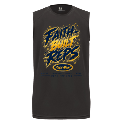 Faith-Built Reps Sleeveless Performance Tee - R.E.P.S. Apparel by Travis Sanders