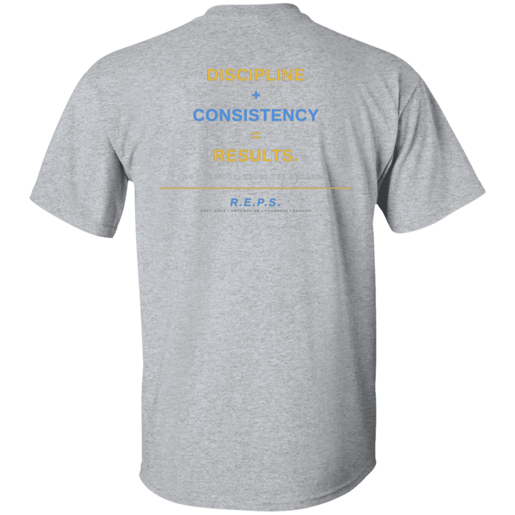 R.E.P.S. Discipline + Consistency Tee - R.E.P.S. Apparel by Travis Sanders