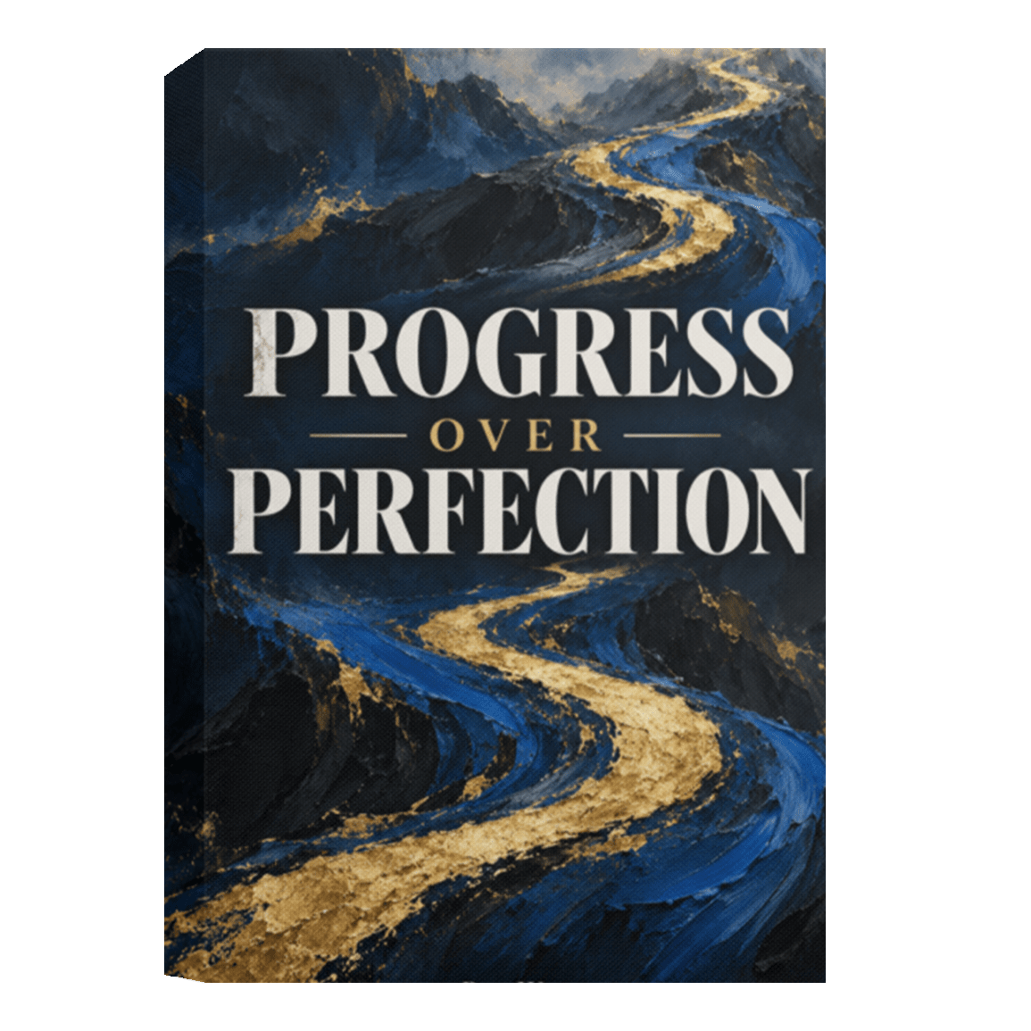 Progress Over Perfection Canvas Wall Art - R.E.P.S. Apparel by Travis Sanders