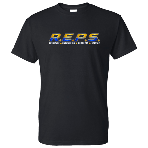 R.E.P.S. Blue & Gold DryBlend Performance Tee - R.E.P.S. Apparel by Travis Sanders