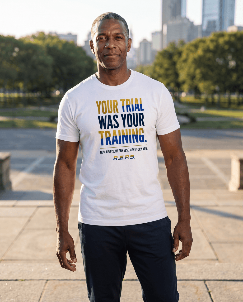 Your Trial Was Your Training R.E.P.S. Tee - R.E.P.S. Apparel by Travis Sanders