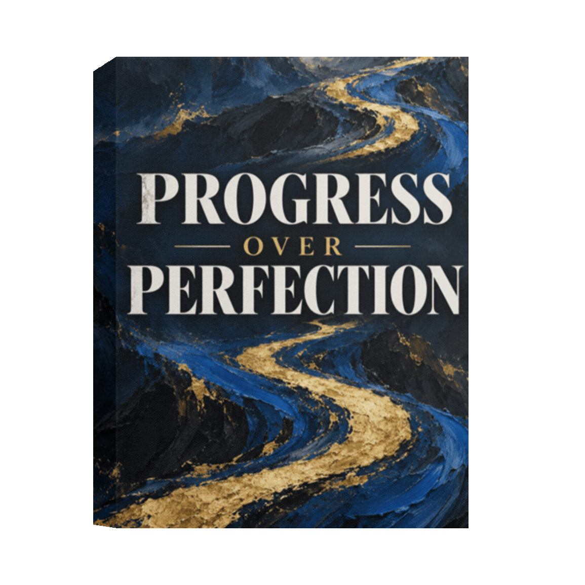 Progress Over Perfection Canvas Wall Art - R.E.P.S. Apparel by Travis Sanders