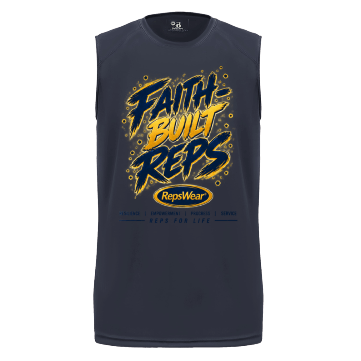 Faith-Built Reps Sleeveless Performance Tee - R.E.P.S. Apparel by Travis Sanders