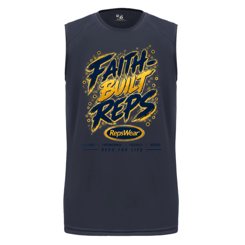 Faith-Built Reps Sleeveless Performance Tee - R.E.P.S. Apparel by Travis Sanders