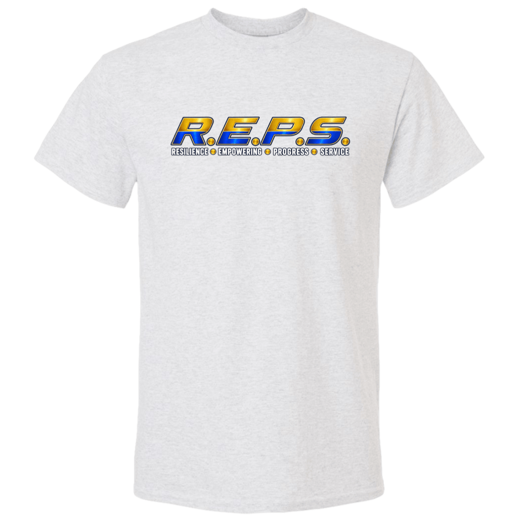 R.E.P.S. Blue & Gold DryBlend Performance Tee - R.E.P.S. Apparel by Travis Sanders